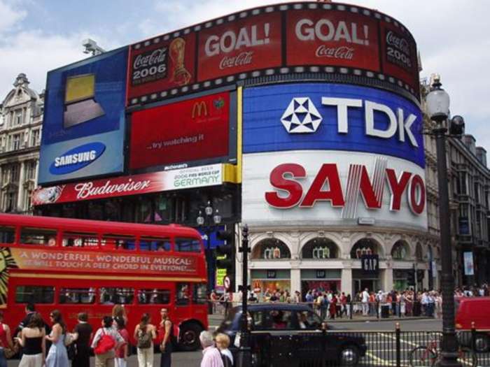 Replacement Of The Sanyo Advertisement On The Most Famous Billboard