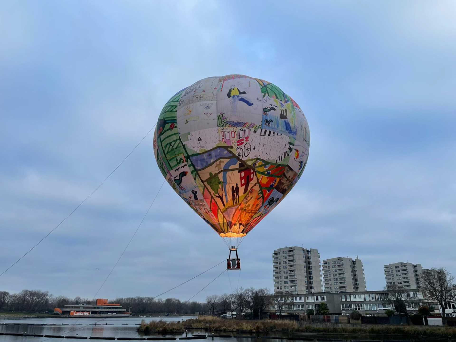 Thamesmead Balloon Flying High....