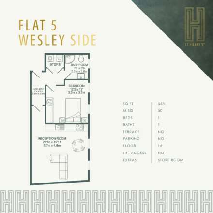 Flat 5, WS, 17 Hilary Street, Image 3