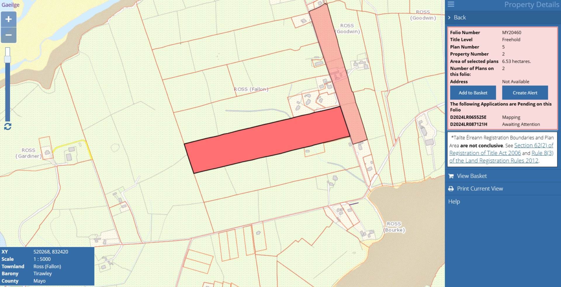 C. 16.13 Acres, Ross, Killala, Co. Mayo