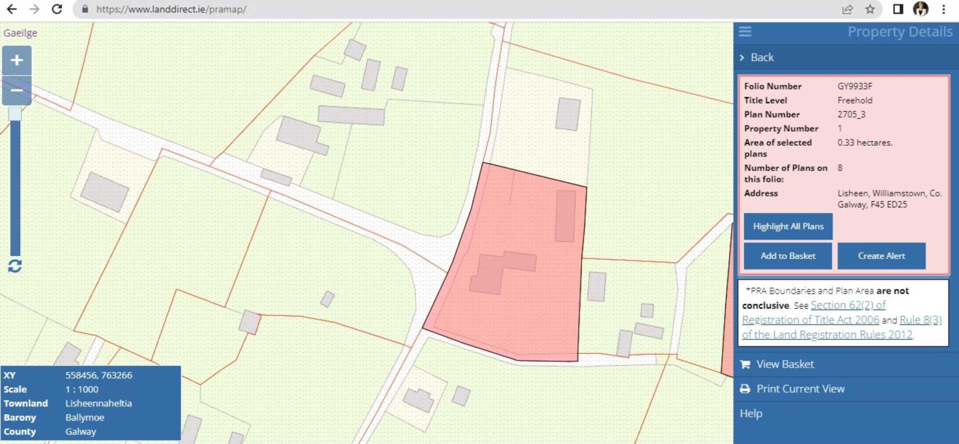 Lisheen, Williamstown, Co. Galway F42 ED25  Lisheen, Williamstown, Co. Galway F42 ED25