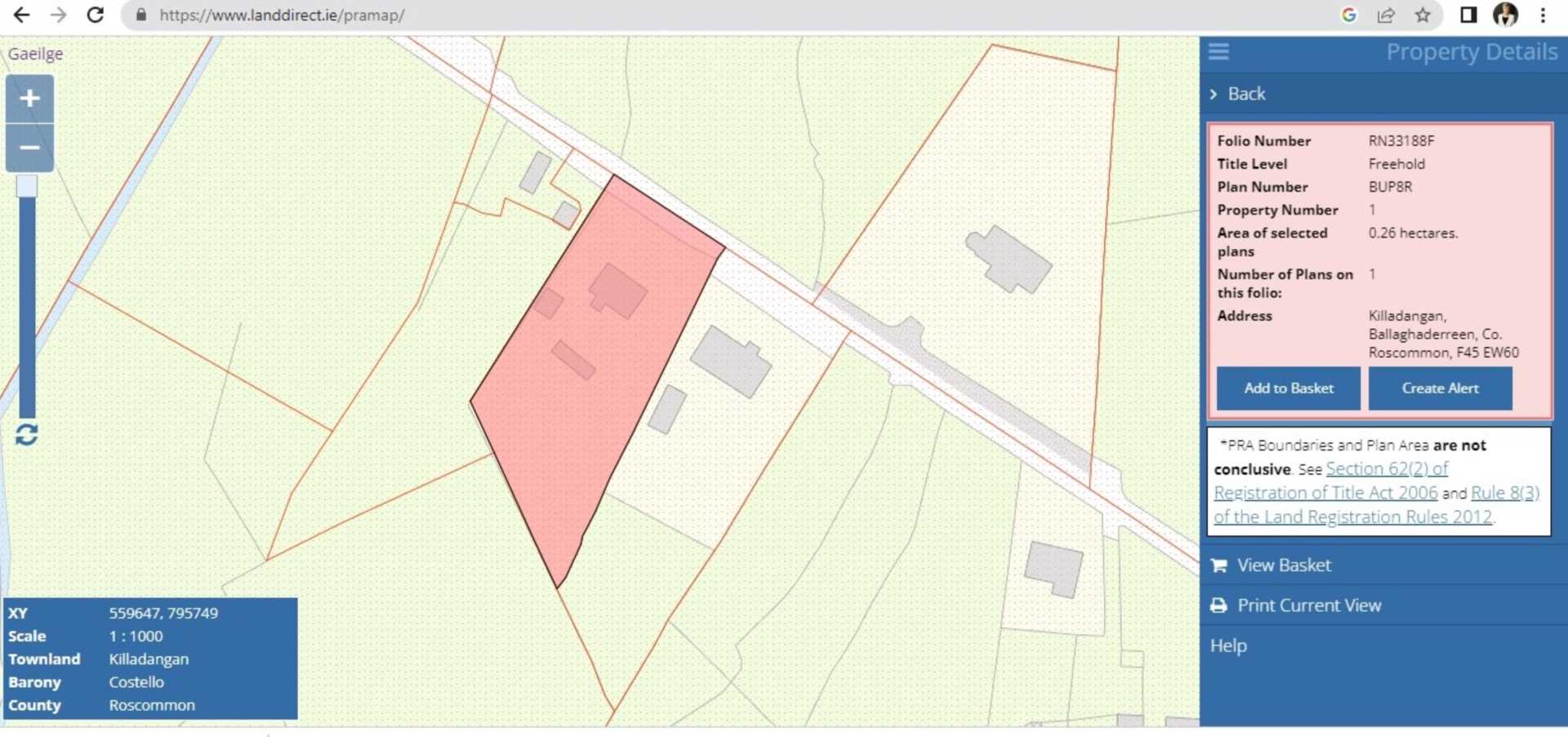 Killadangan, Ballaghaderreen, Co. Roscommon F45 EW60  Killadangan, Ballaghaderreen, Co. Roscommon F45 EW60