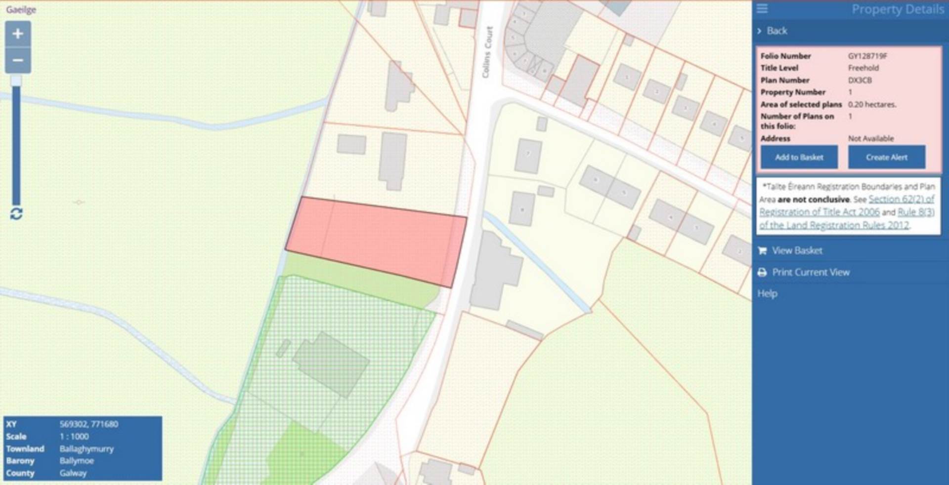 C. 0.5 Acre Site, Ballymoe Town, Co. Galway