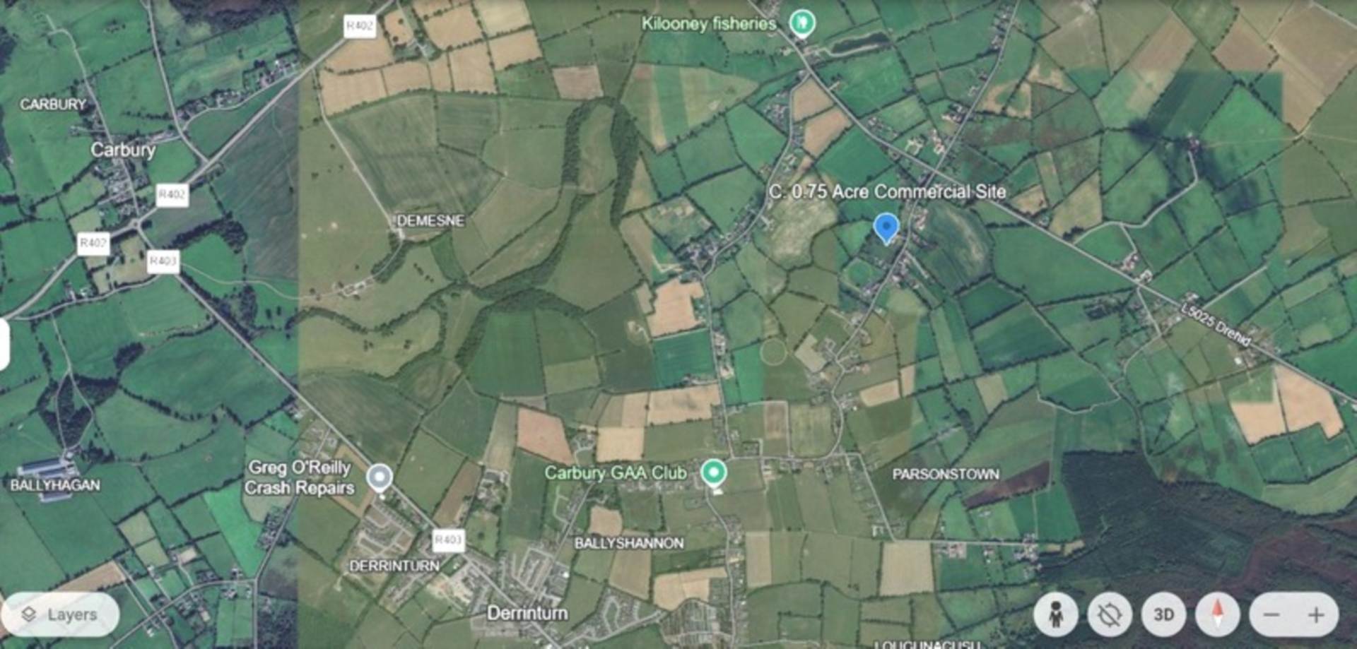 C. 0.75 Acre Commercial Site, Parsonstown, Carbury, Co Kildare