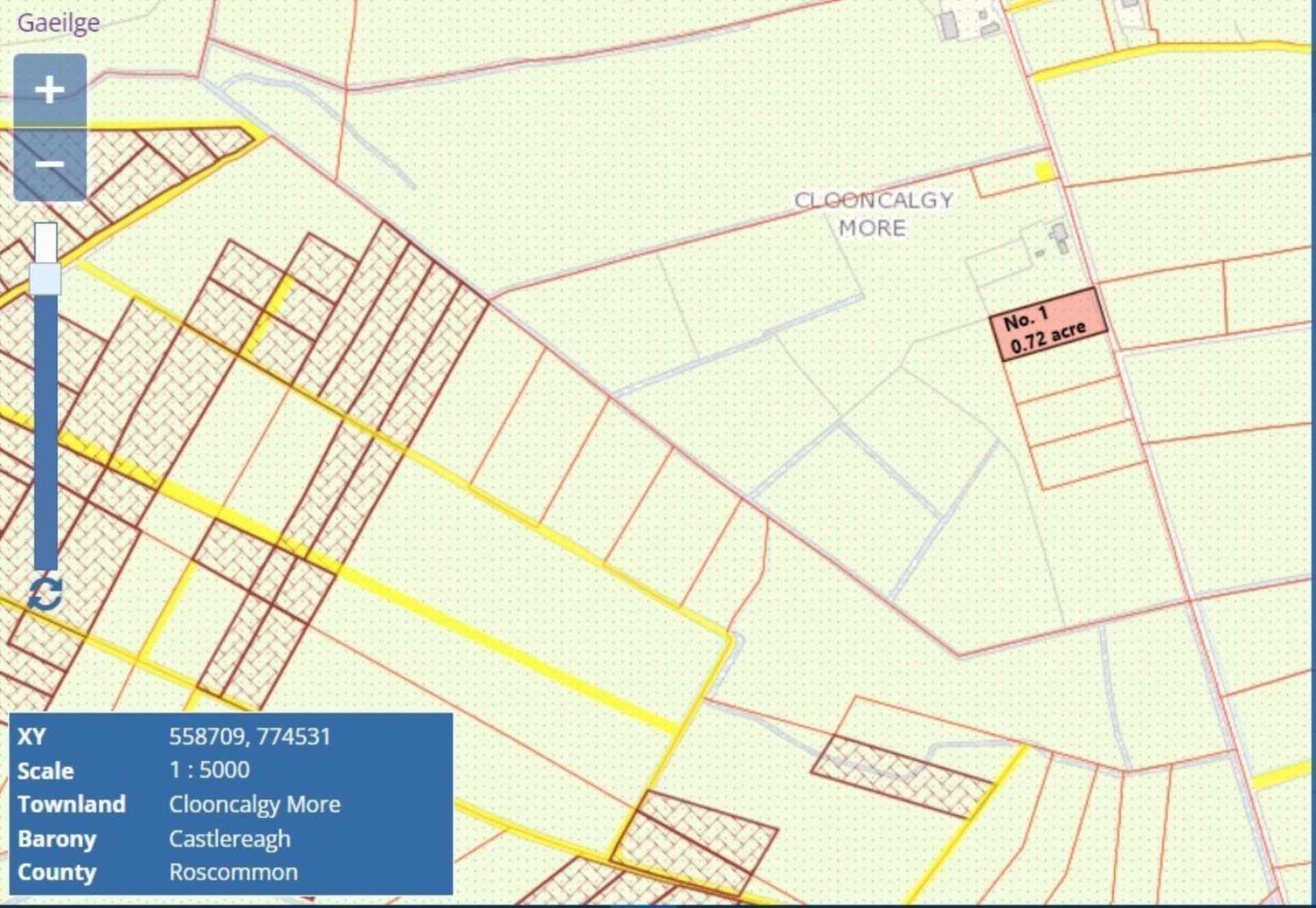 Sites c. 0.72 acres, Clooncalgy More, Ballinlough, Co. Roscommon  Sites c. 0.72 acres, Clooncalgy More, Ballinlough, Co. Roscommon