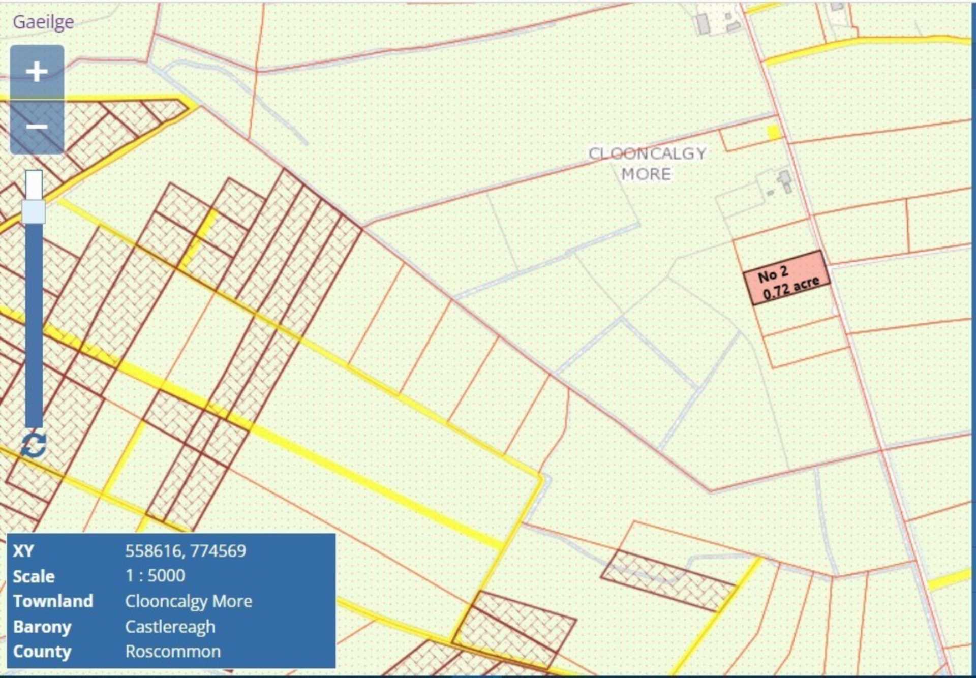 Sites c. 0.72 acres, Clooncalgy More, Ballinlough, Co. Roscommon  Sites c. 0.72 acres, Clooncalgy More, Ballinlough, Co. Roscommon