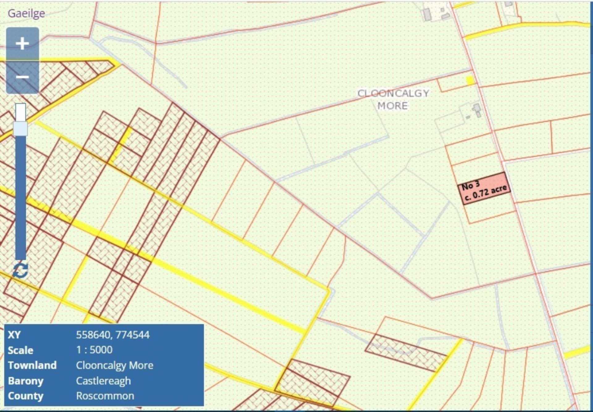 Sites c. 0.72 acres, Clooncalgy More, Ballinlough, Co. Roscommon  Sites c. 0.72 acres, Clooncalgy More, Ballinlough, Co. Roscommon