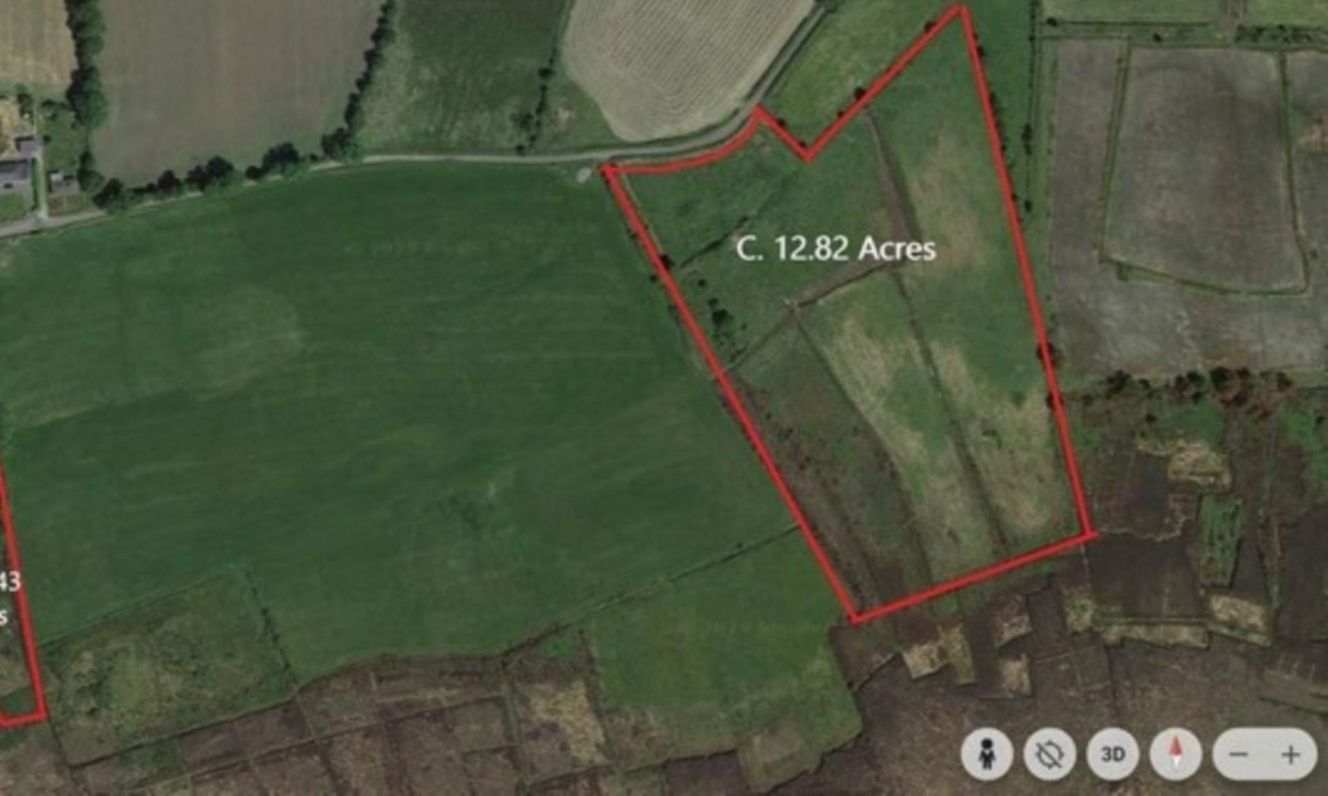 c. 12.82 Acres, Forty Acres, Williamstown, Co. Galway