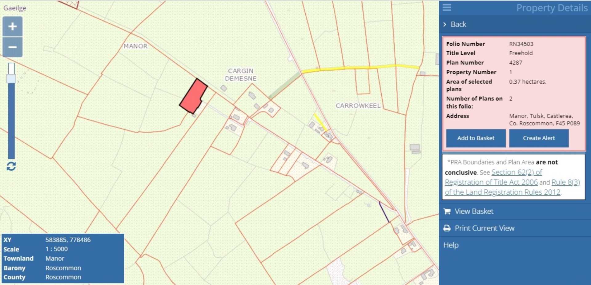 Manor, Tulsk, Co. Roscommon F45 P089  Manor, Tulsk, Co. Roscommon F45 P089