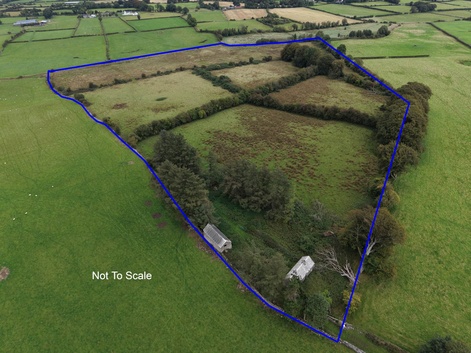 Derelict Residence & Granary On C. 28.02 Acres, Kilcar, Curraghboy, Co. Roscommon