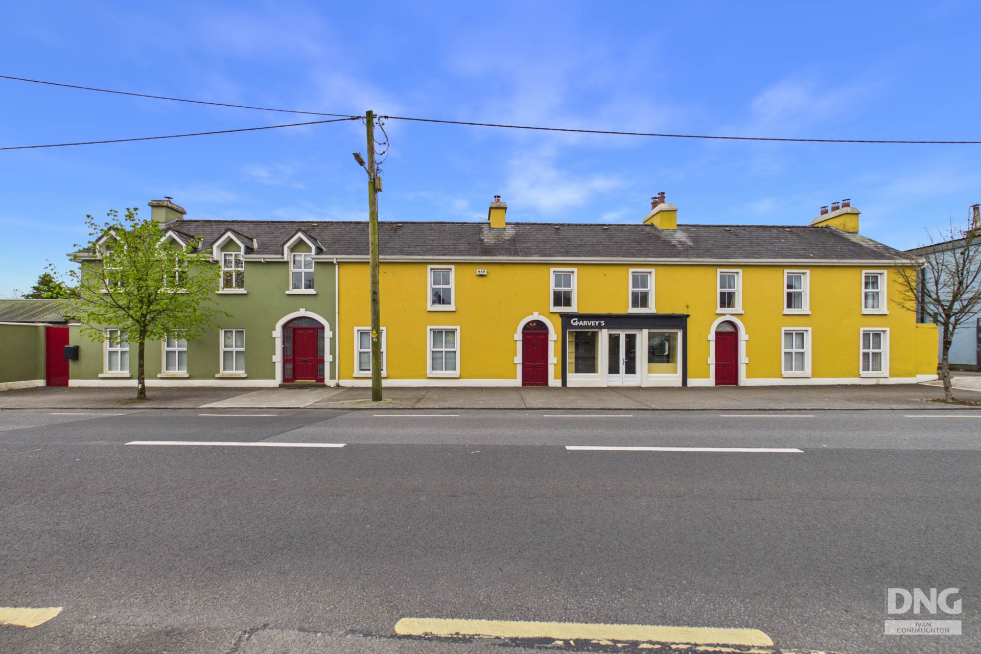 Three No. Residences & Retail Unit on c. 1.85 Acres, Creggs Road, Glenamaddy, Co. Galway. F45 D766