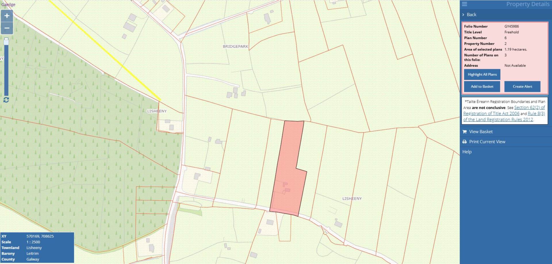 Lisheeny, Kylebrack, Loughrea, Co. Galway