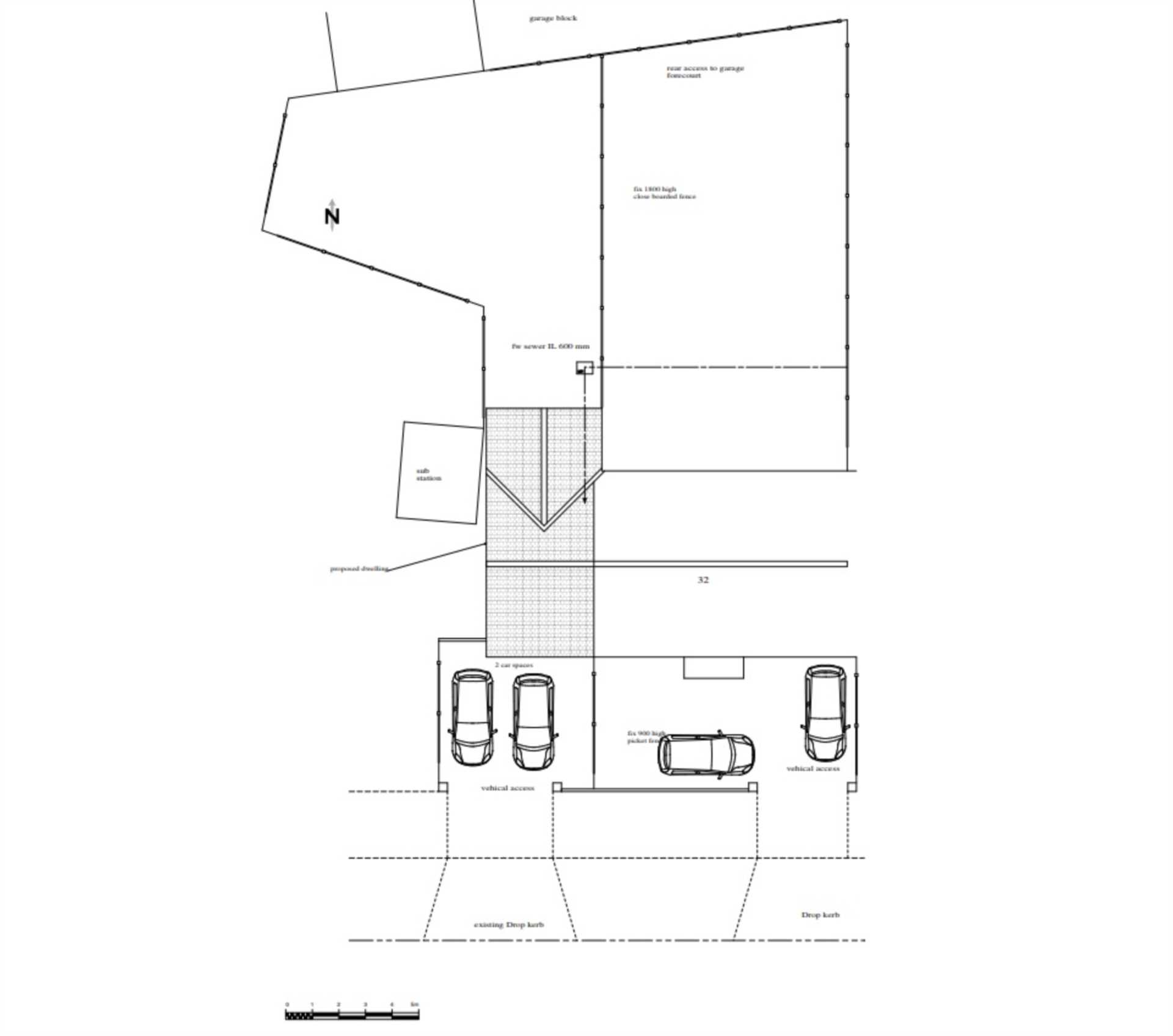 PLOT FOR 2 BEDROOM HOUSE ADJACENT TO EXISTING IN Broadfield Road,, Image 5