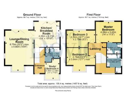 BRAND NEW 3 DOUBLE BED DETACHED with ENSUITE to MASTER BEDROOM, Image 3