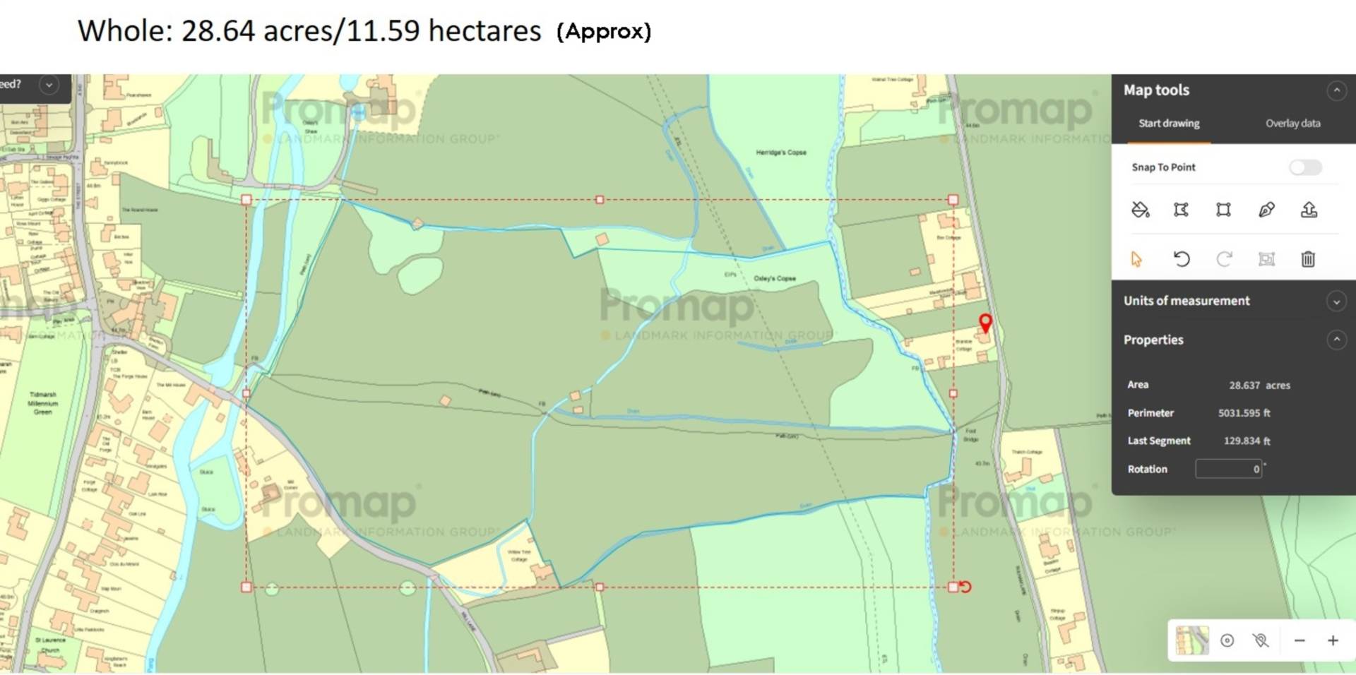 Sulham, Berkshire - Pastureland/ woodland 28 acres, Image 3