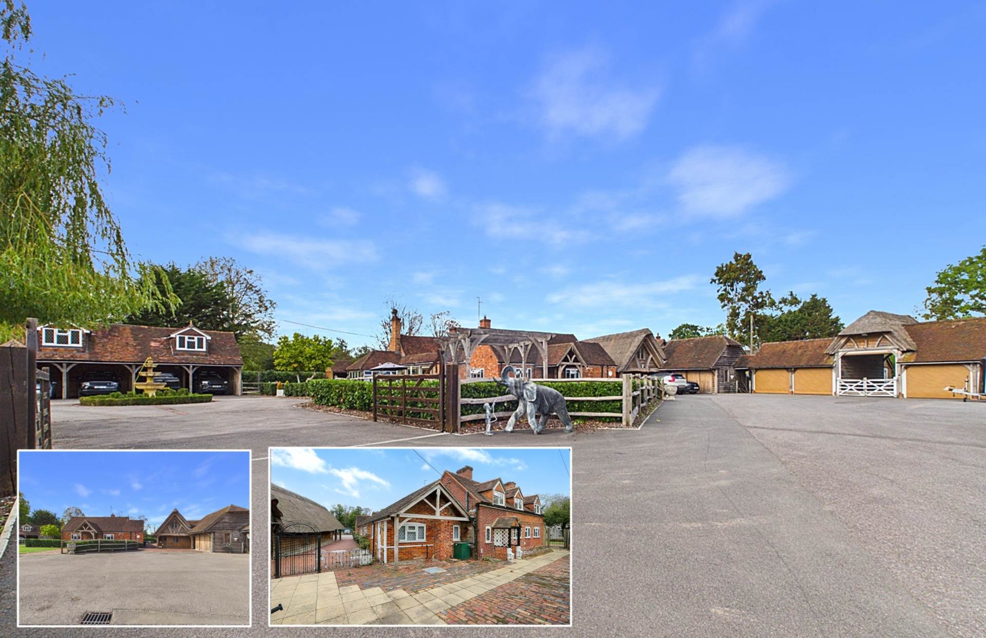 Mill Lane, Tidmarsh - Main house, 2 bed annexe. Commercial yard 24 hr useage, outbuildings & Offices. NO ONWARD CHAIN, Image 1