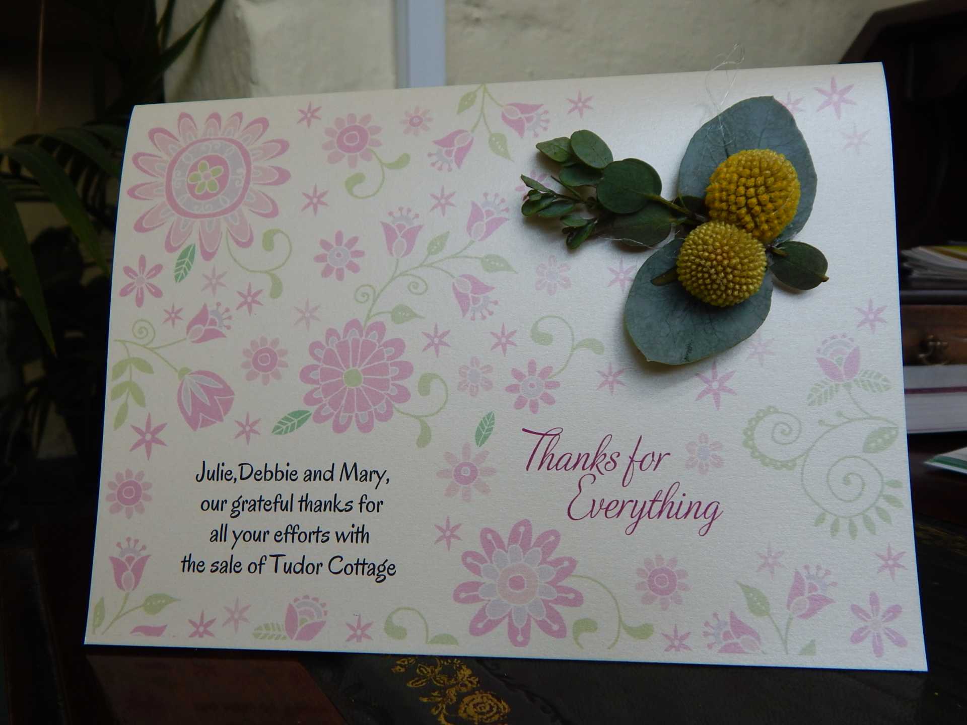 Lovely Flower Card Arrived