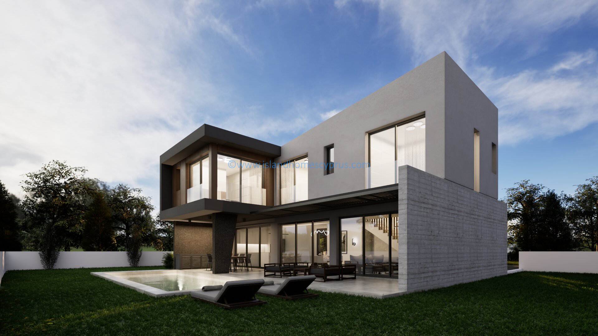 4 bedroom, 4 bathroom, detached luxury NEW BUILD villa on 541m2 plot with swimming pool, located only 600m from the beach in Kapparis - PTK101DP