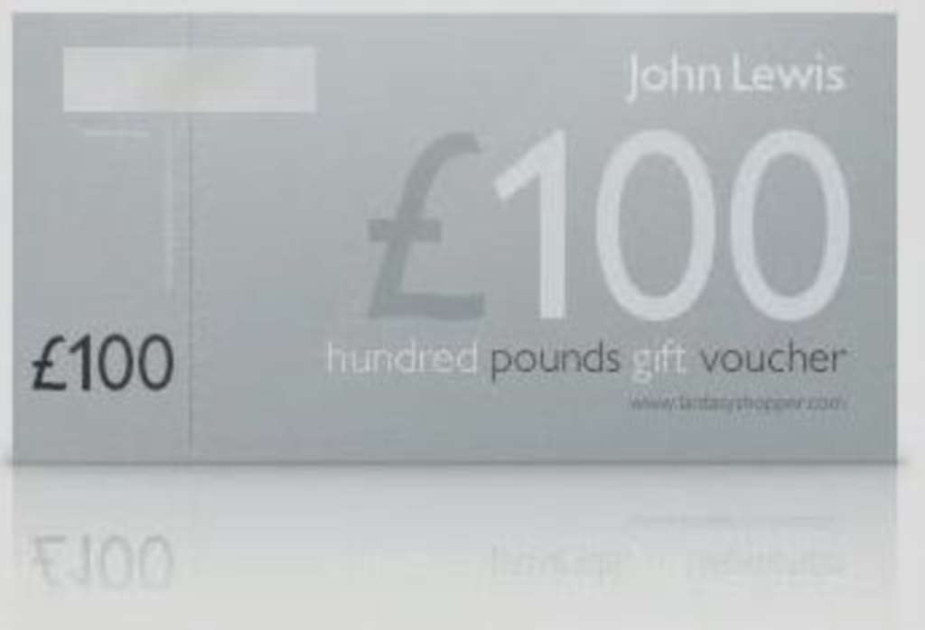 Win £100 Of John Lewis Vouchers