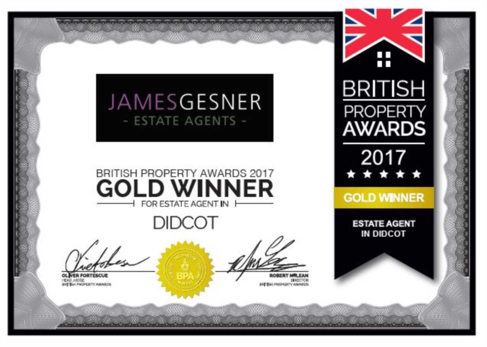 British Property Awards Gold Winner!