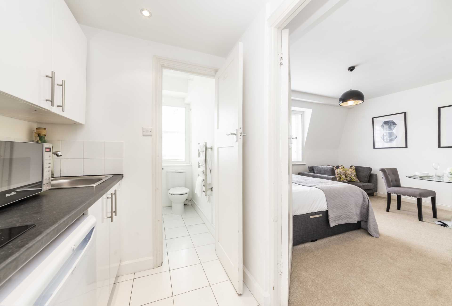 London W1J 5LY 1 bed studio rental property internal/external image-4
