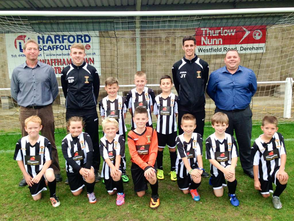 Longsons Sponsor Swaffham Football Club U10s Kit