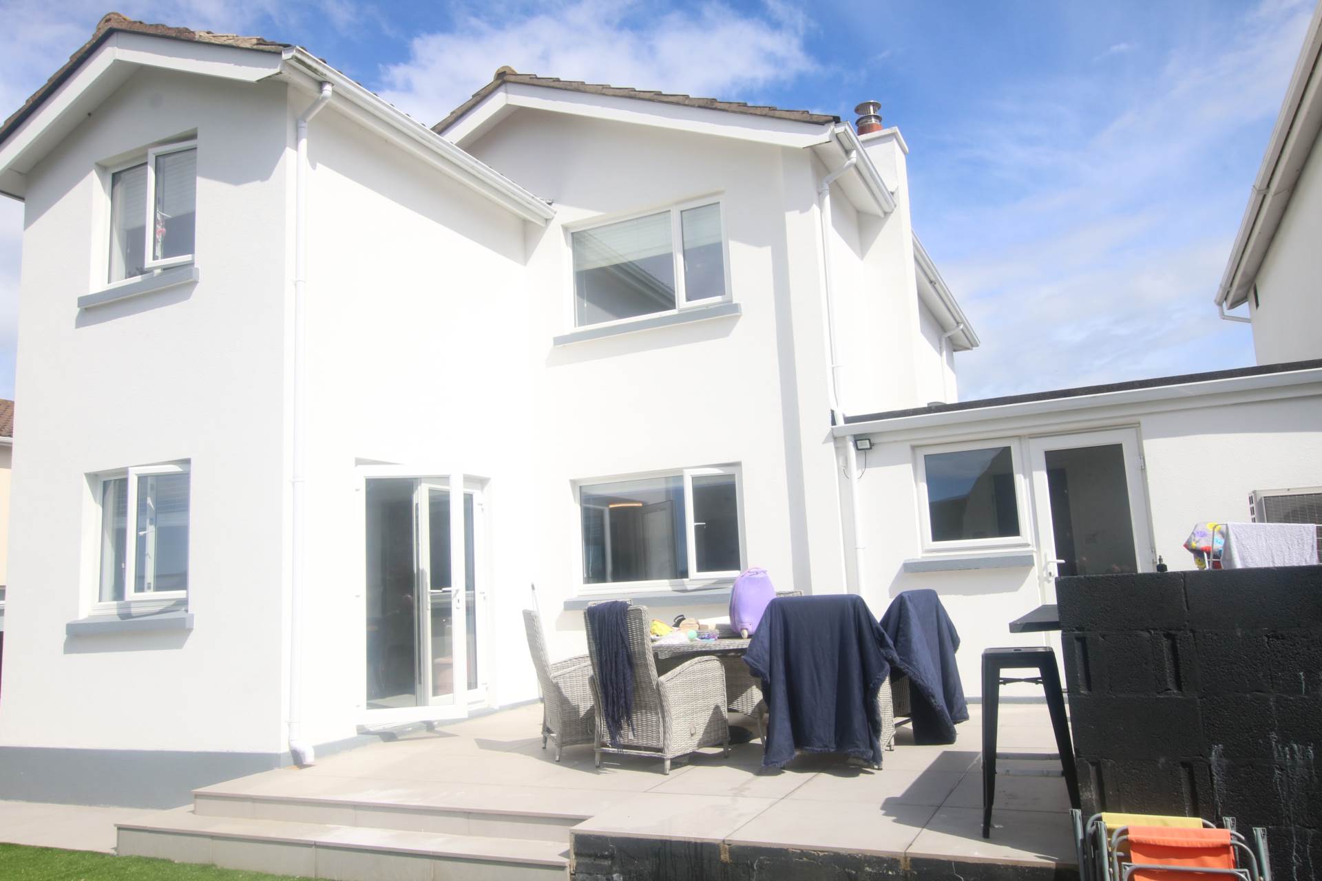 a transformation that works beautifully, in this 3-4 bed family  home safe secure garden for kids, light bright airy, Image 2