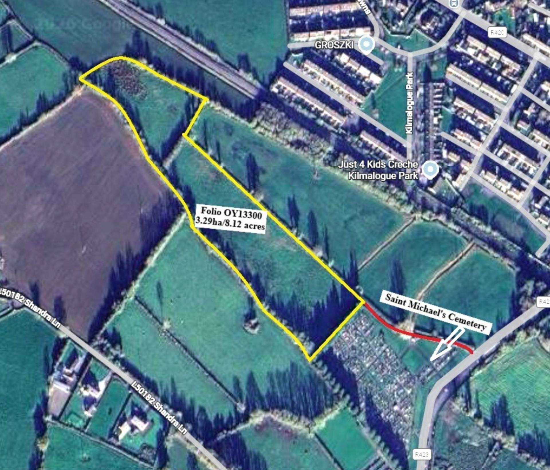 3.29ha / 8.12 acres Kilmalogue, Portarlington