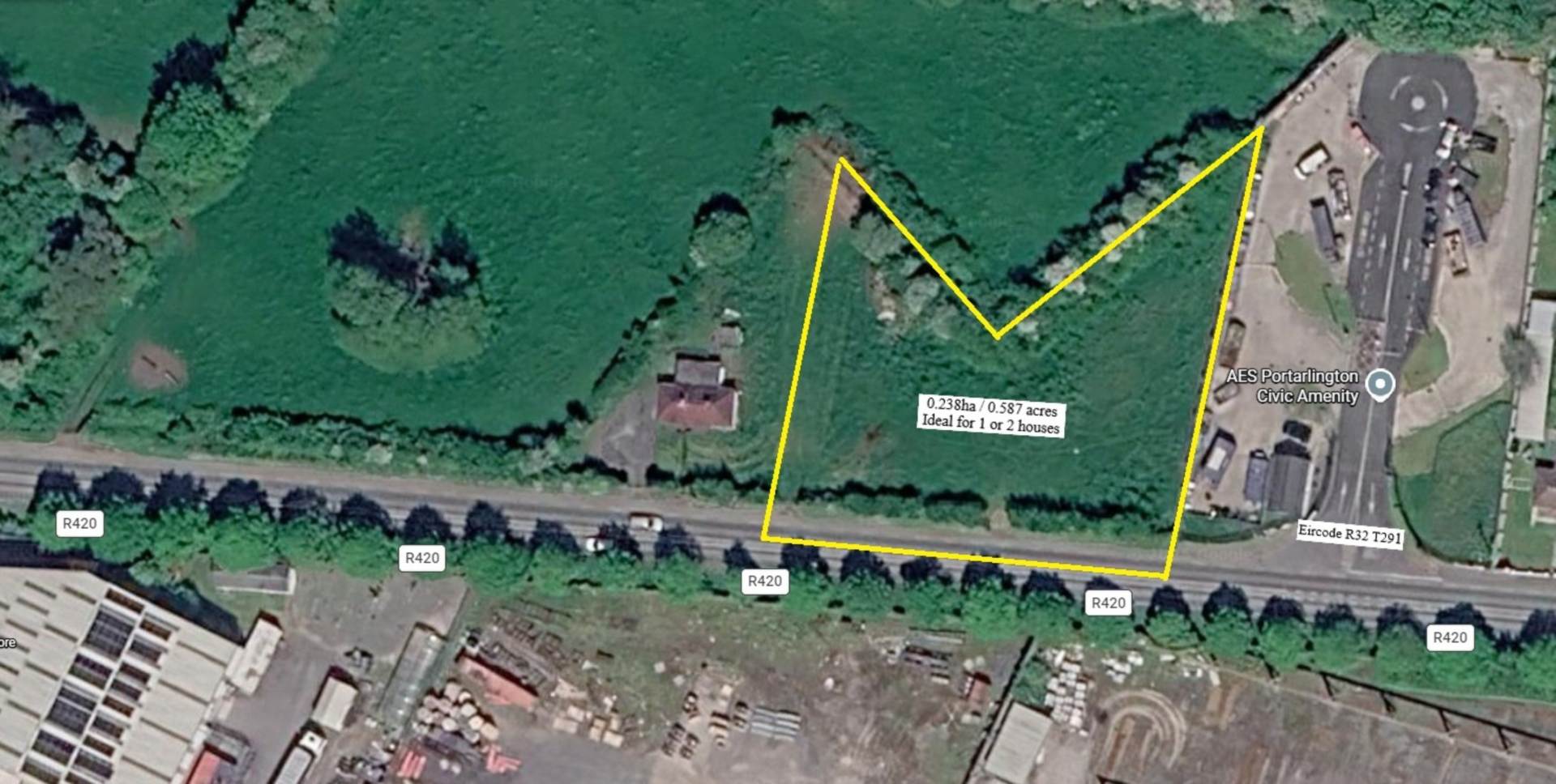 0.283ha / 0.587 acres, Lea Road, Portarlington