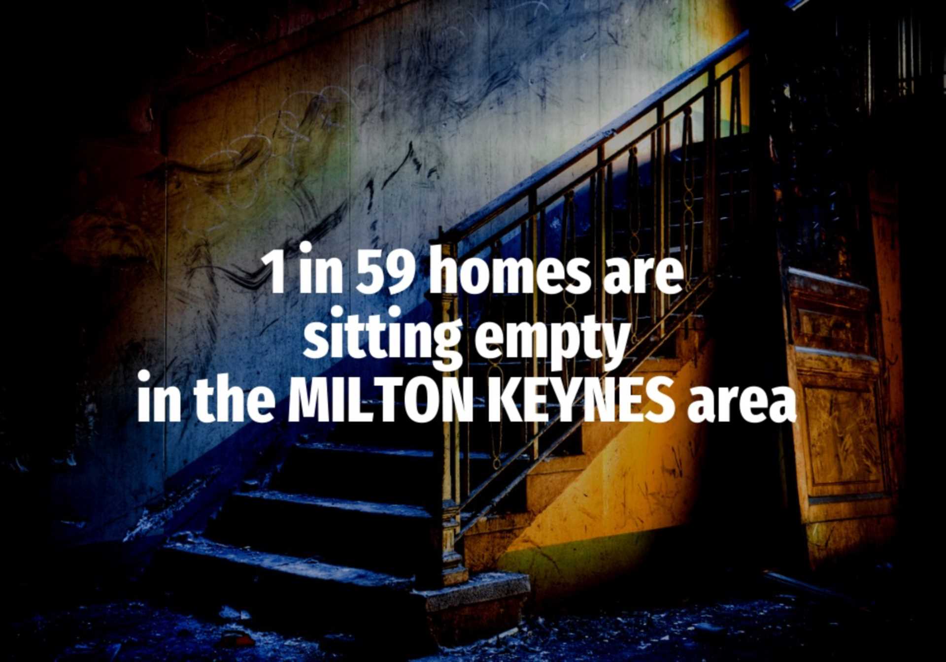 1 in 59 homes are sitting empty in the Milton Keynes area