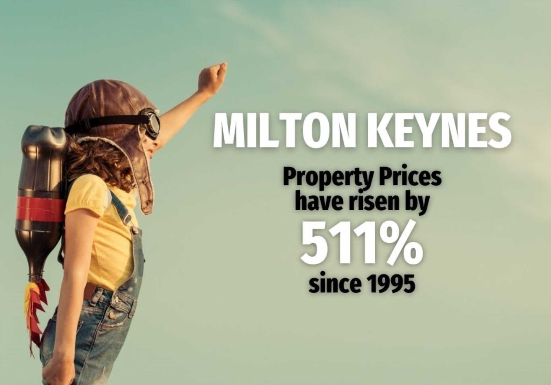 Milton Keynes Property Prices Have Risen by 511% Compared To The National Average of 407.2%