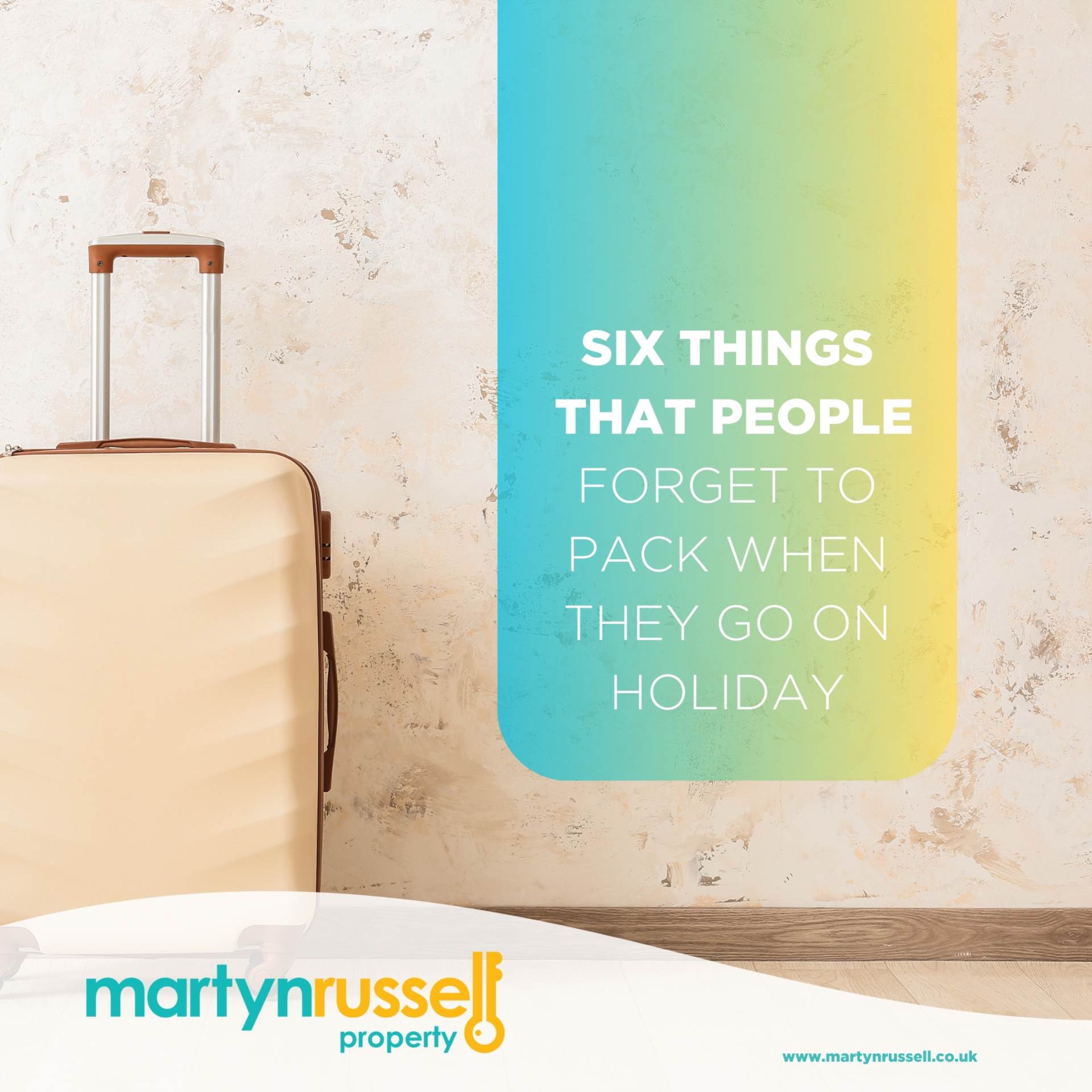 SIX THINGS People Forget To Pack When They Go on Holiday!