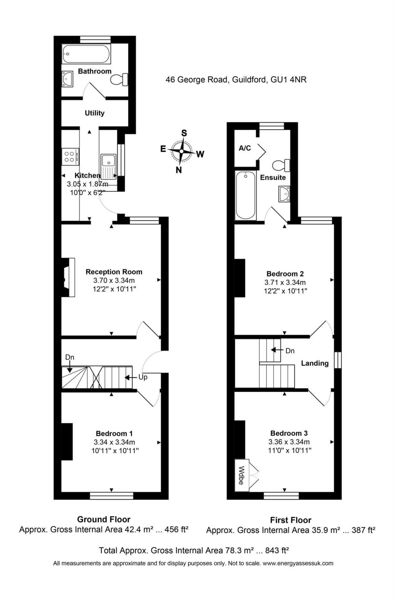 Room 2: 46 George Road, Guildford, GU1 4NR - EN SUITE, Image 22