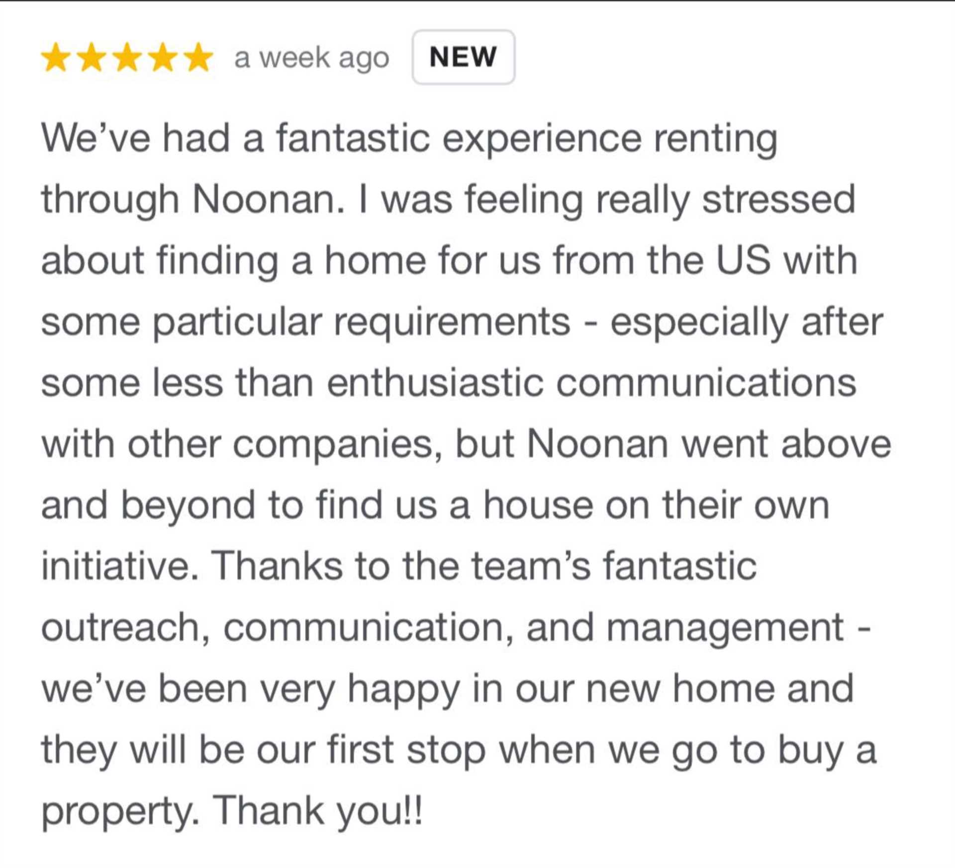 Oooh we love a 5 star Google review....