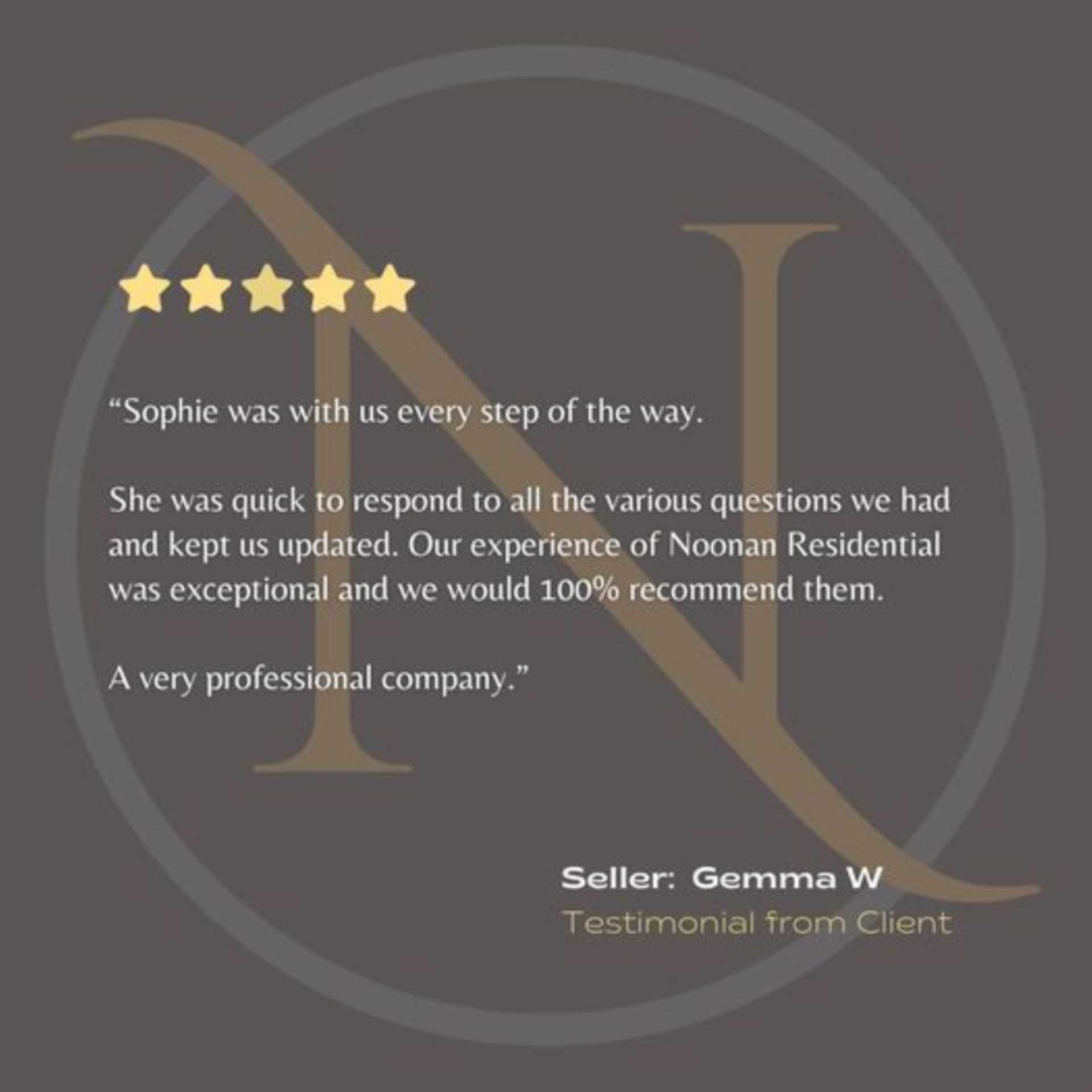 Exceptional service...