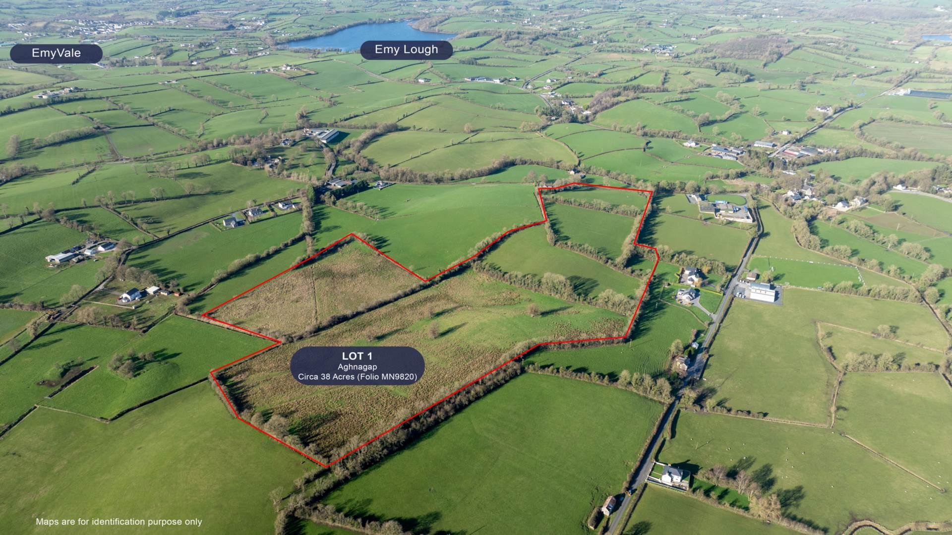 ÀUCTION – 60 Acres @ Aghnagap & Mullaliss, Glaslough, Co. Monaghan