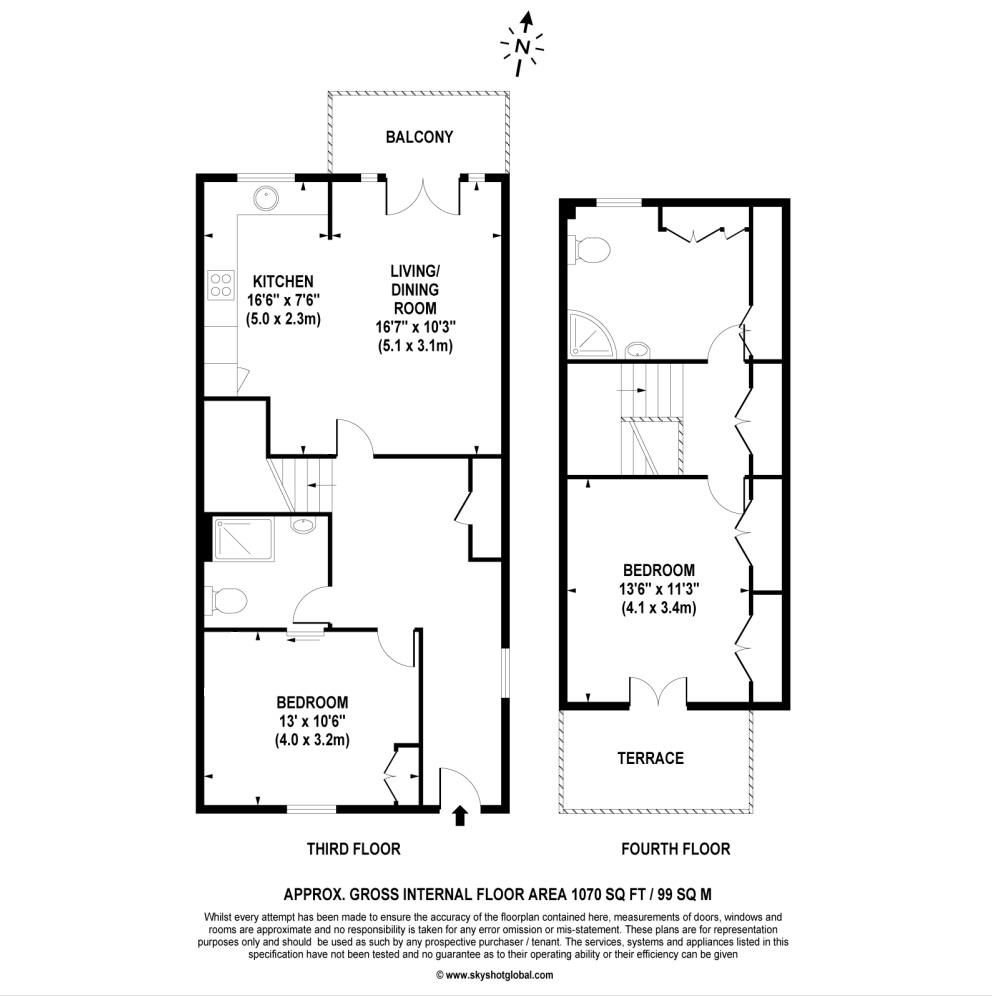 Floorplan - 2 Bedroom Duplex, Lynwood Village – Ascot