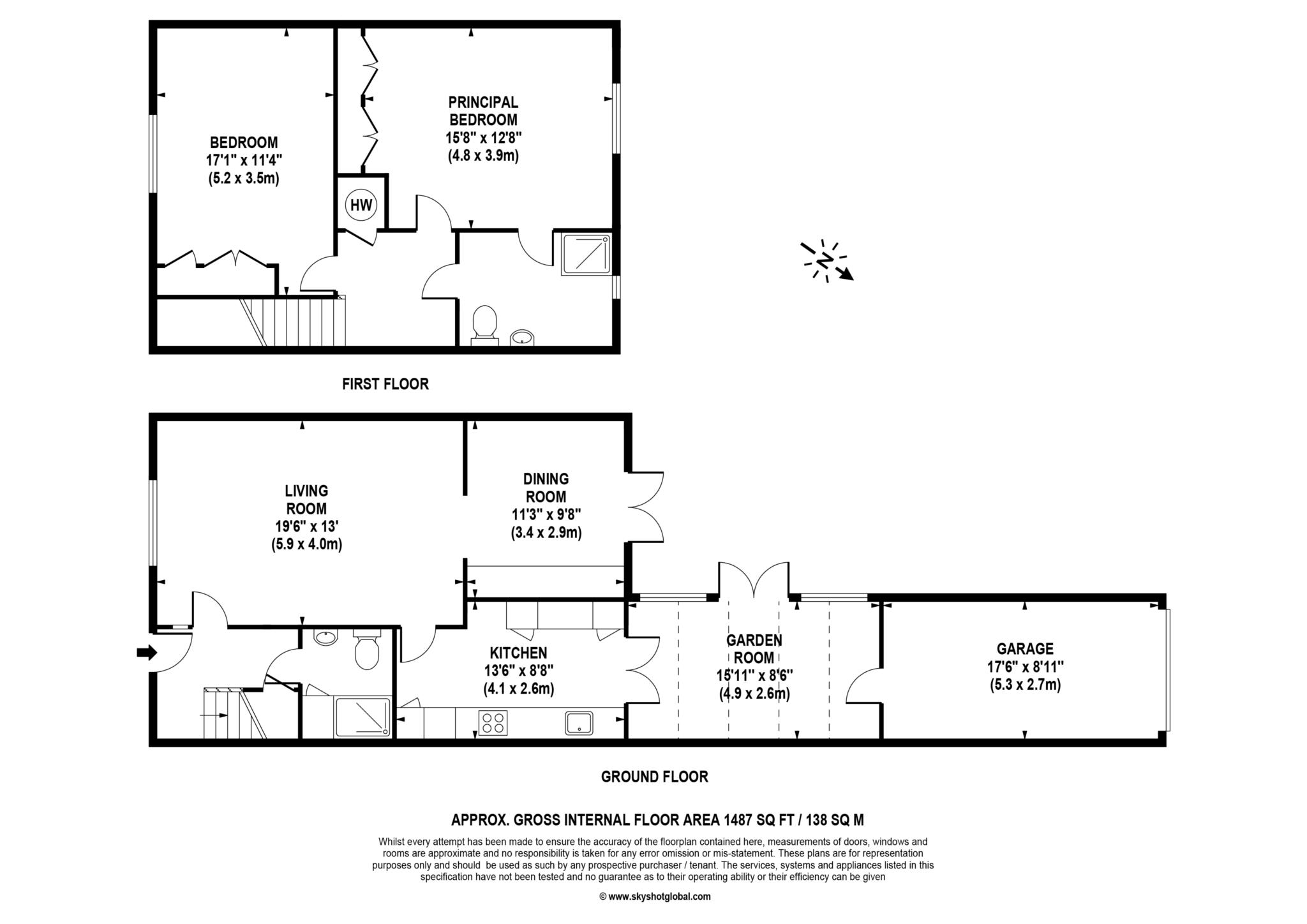 Floorplan - 2 Bedroom Semi-Detached, Mytchett Heath – Camberley