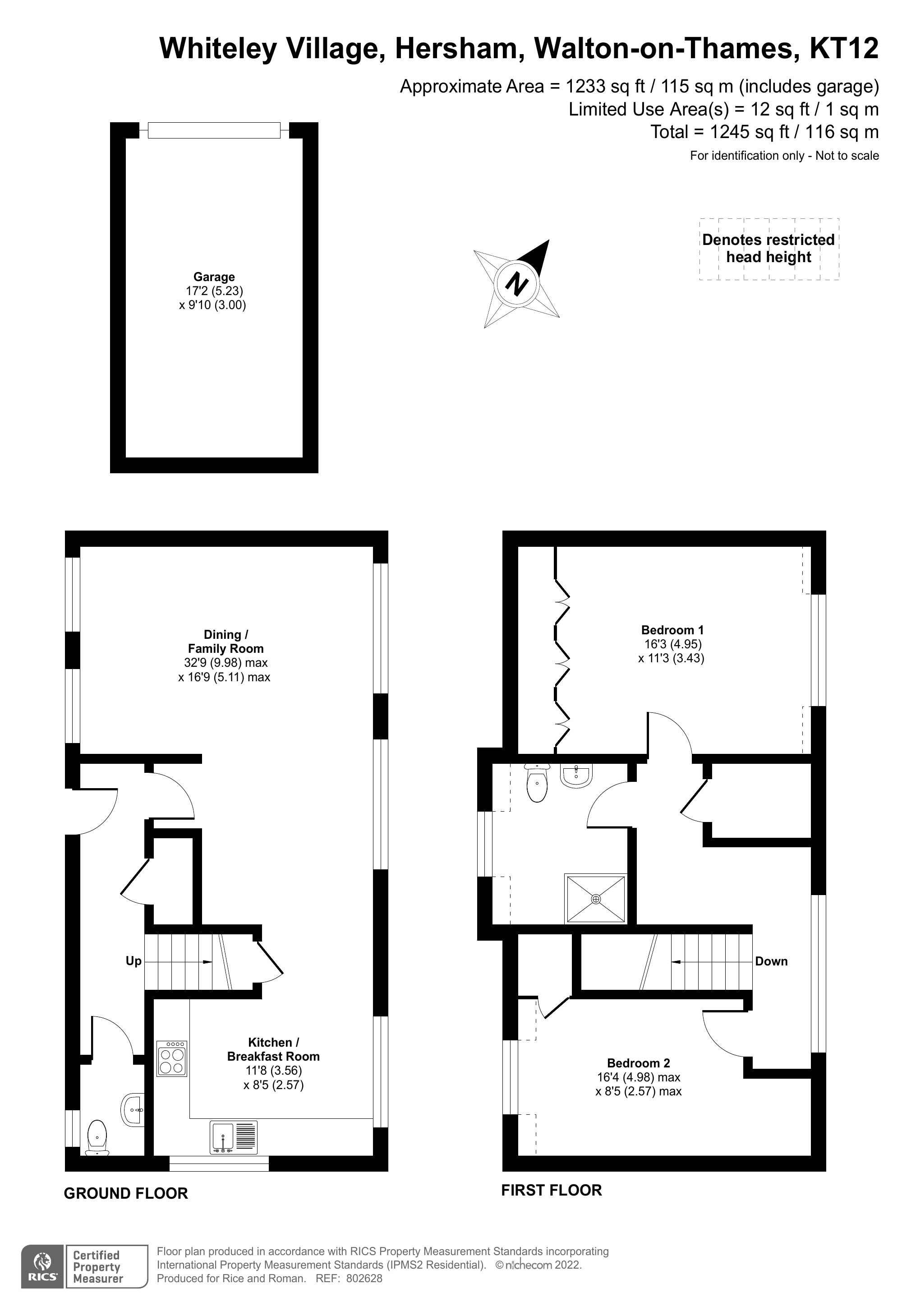 Floorplan - 2 Bedroom End Terrace, Coach House Mews – Walton