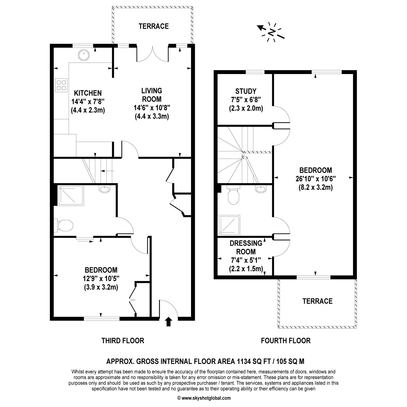 Floorplan - 2 Bedroom Duplex, Lynwood Village – Ascot