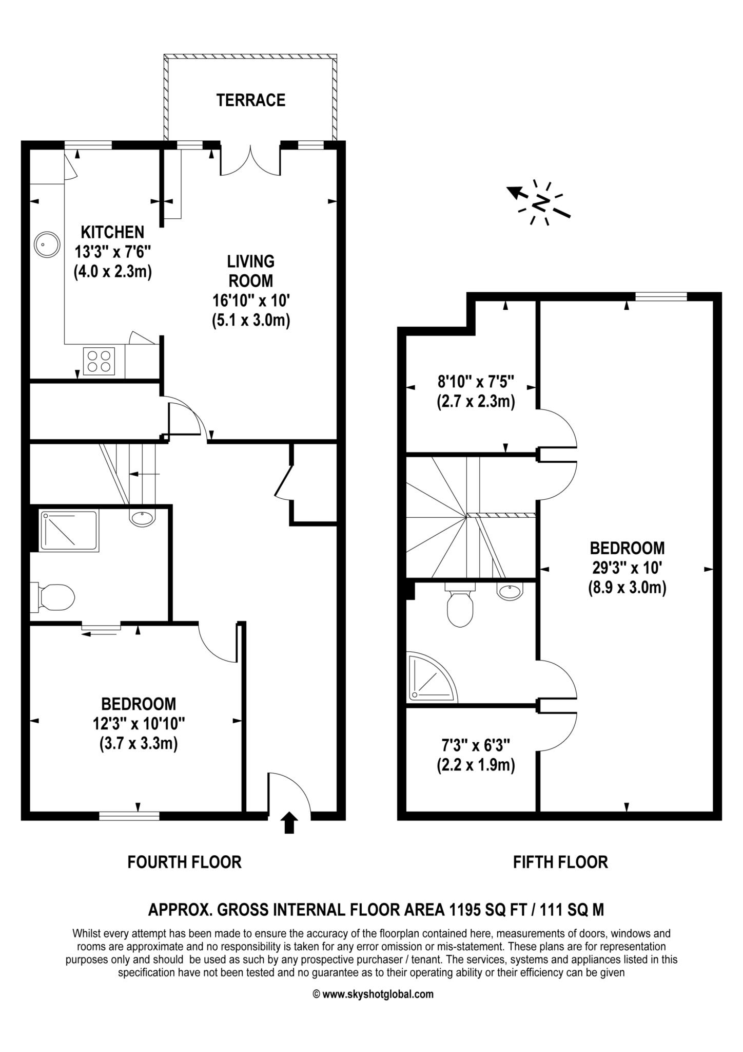 Floorplan - 2 Bedroom Apartment, Lynwood Village – Ascot