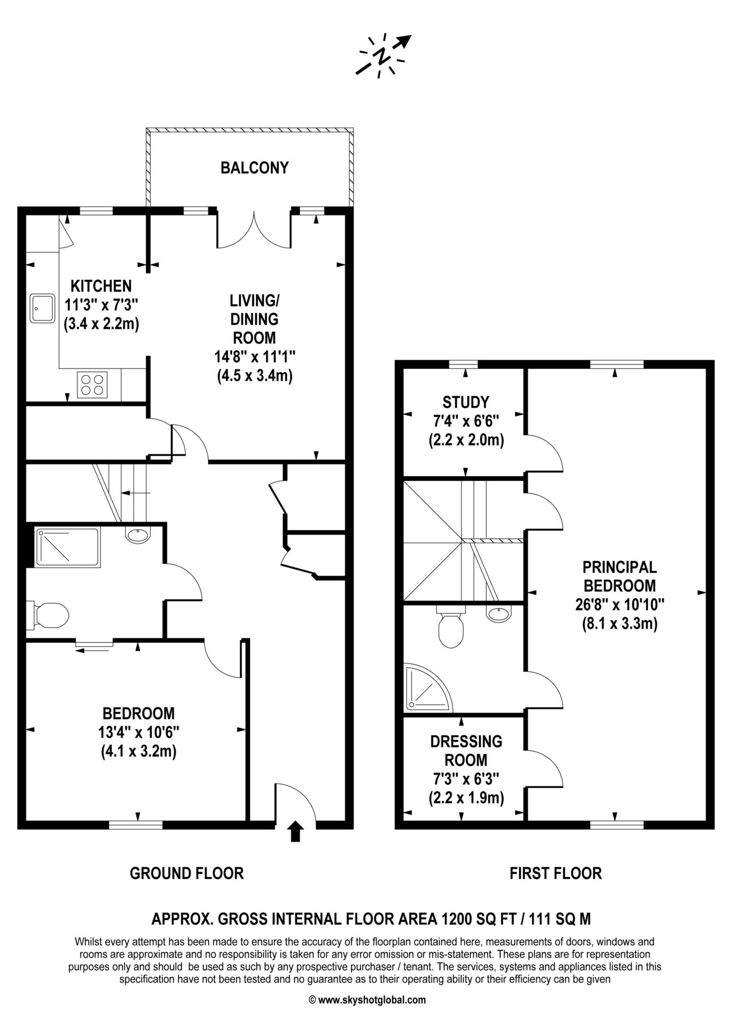 Floorplan - 2 Bedroom Apartment, Lynwood Village – Ascot