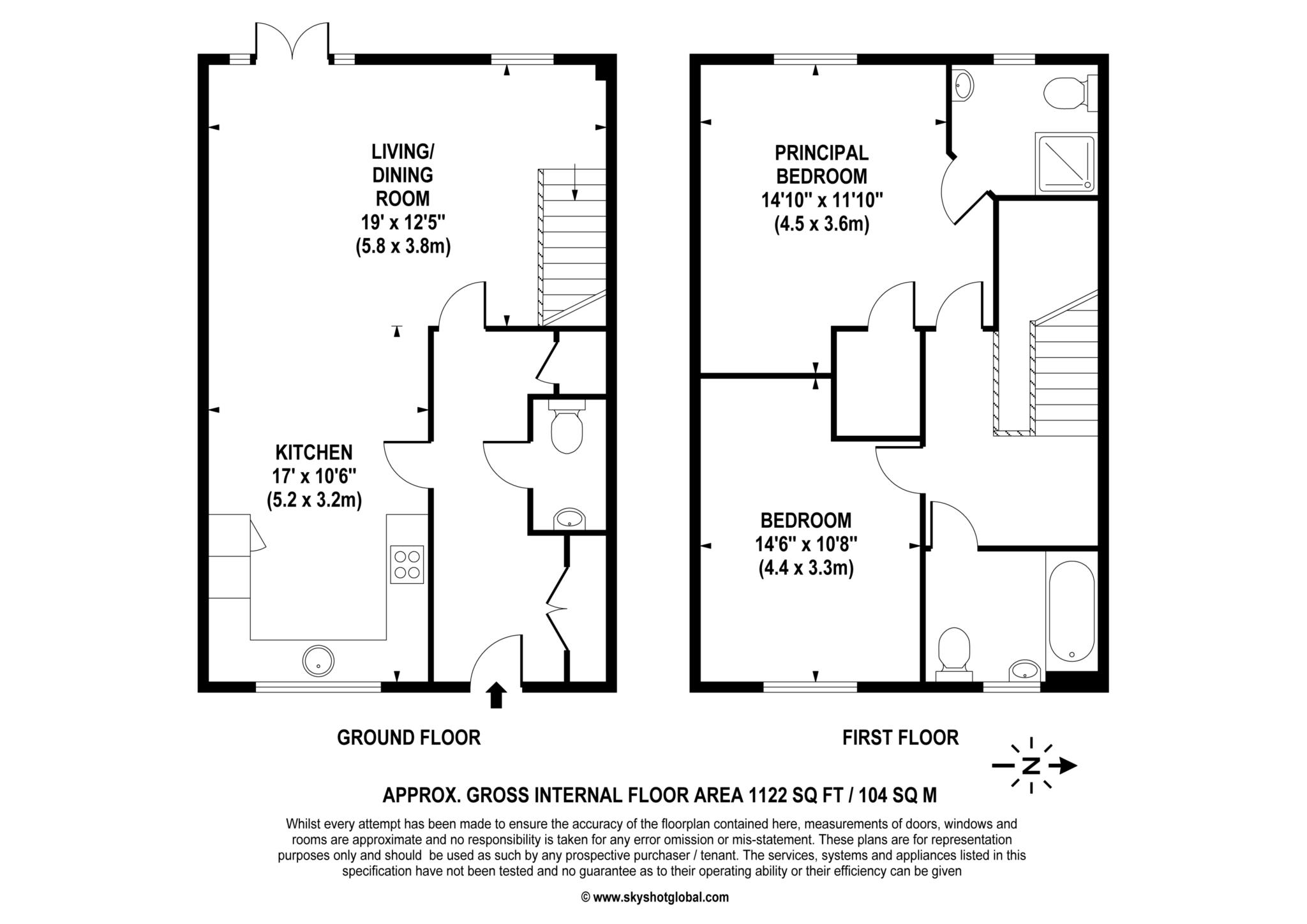 Floorplan - 2 Bedroom Cottage, Lynwood Village – Ascot