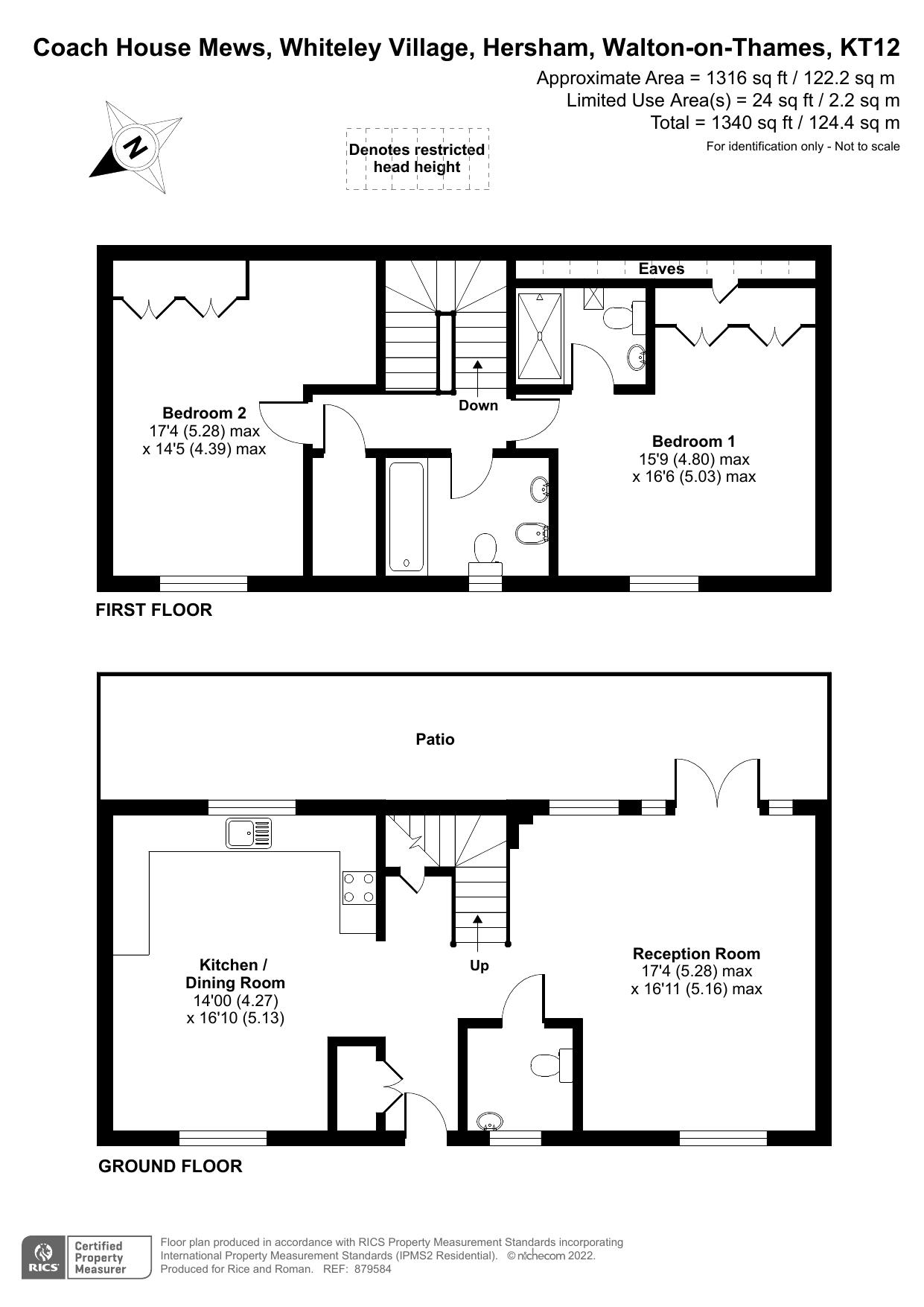 Floorplan - 2 Bedroom Terrace, Coach House Mews – Walton