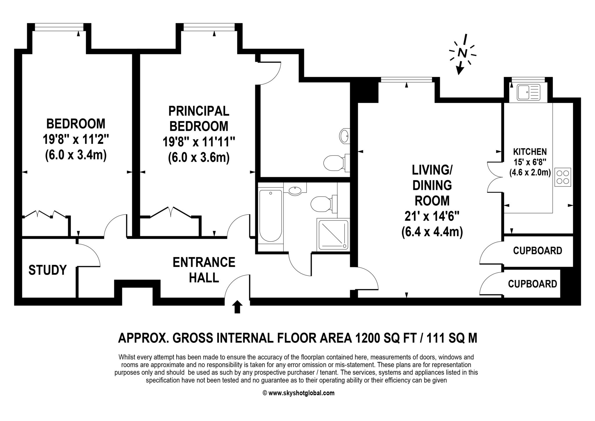 Floorplan - 2 Bedroom Apartment, Barnes Wallis Court – West Byfleet