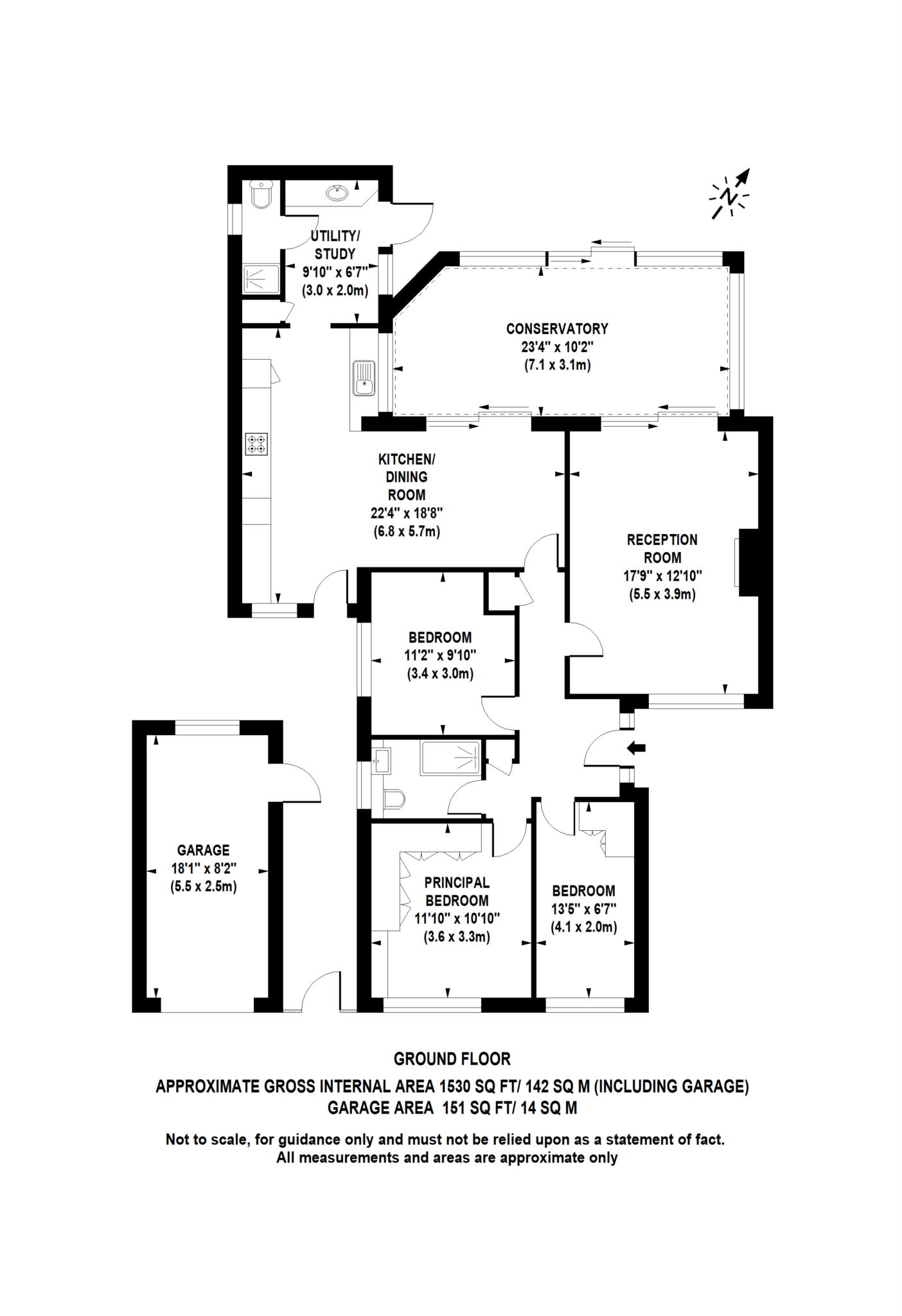 Floorplan - 3 Bedroom Bungalow