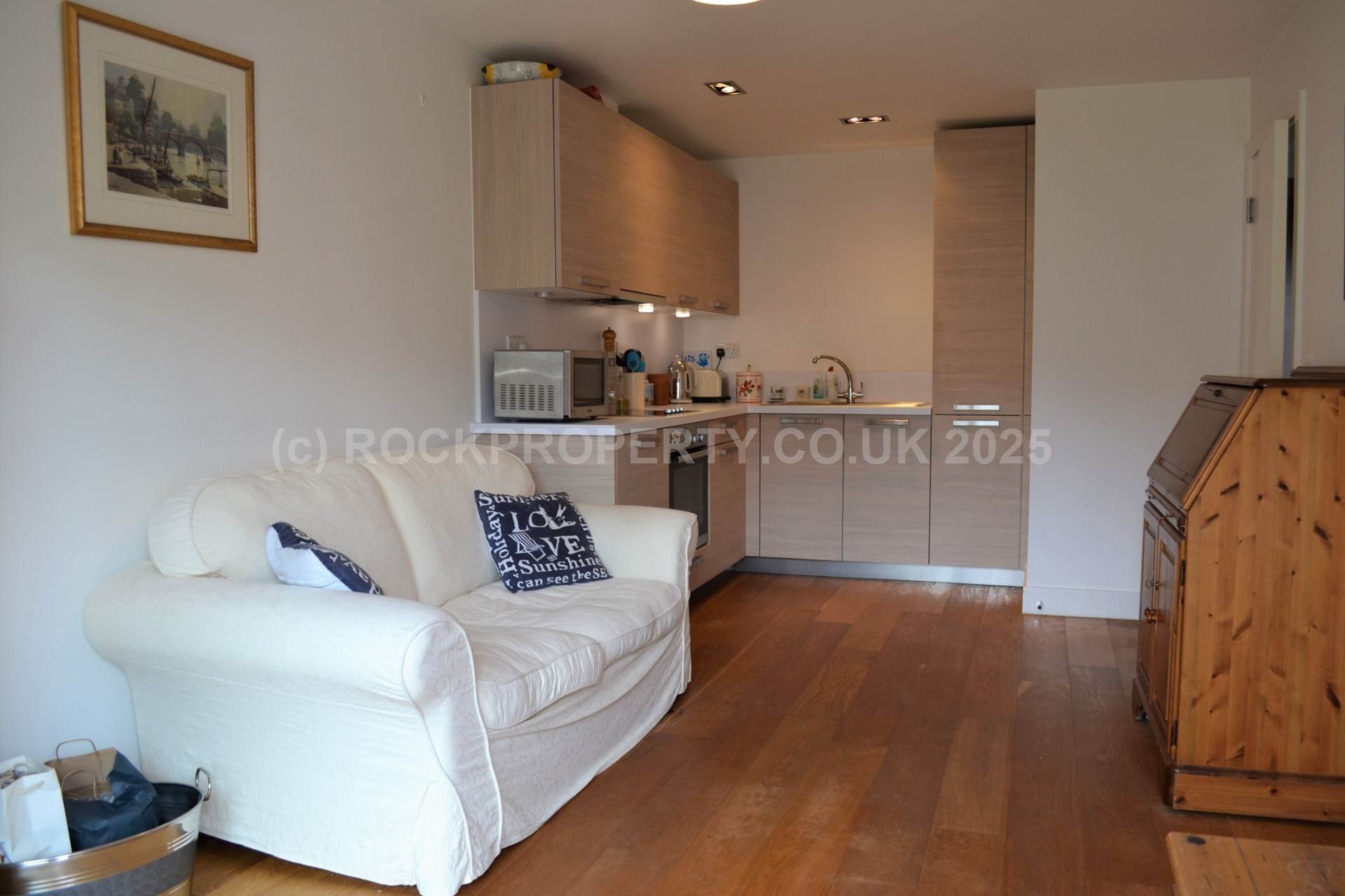 1 Bed with Balcony, Millais House, Castle Quay, Image 3