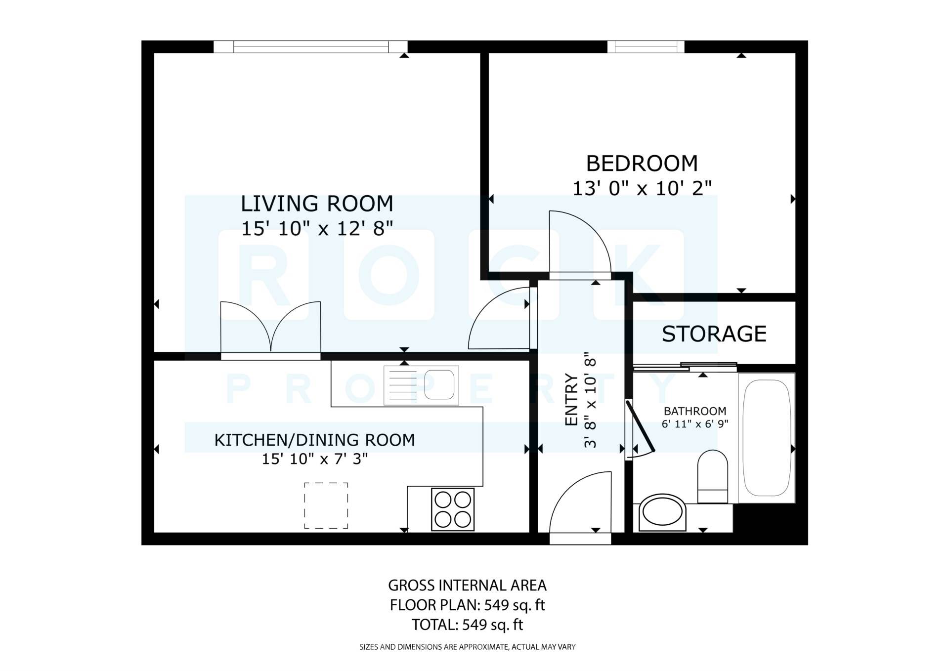 SPACIOUS 1 BED + PARKING, Cobblestones, St Helier, Image 4