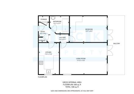 Modern 1 Bed / Balcony / Parking, La Route De St Aubin, St Lawrence, Image 4