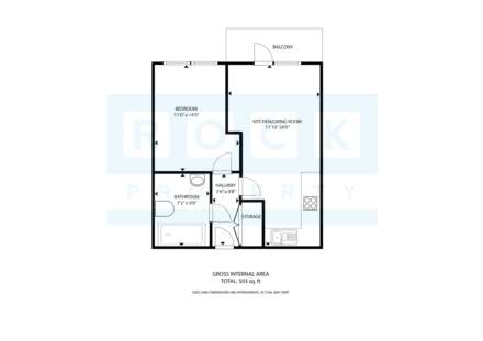 1 Bed + Sunny S/F Balcony, College Gardens, La Pouquelaye, Image 4